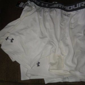 NWT Men’s White Under Armour Heatgear Compress…